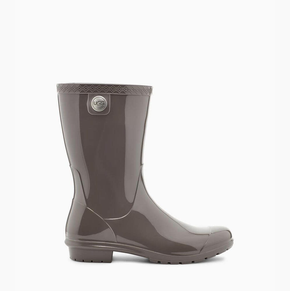 UGG Sienna Deep Grey Rain Boots for Women (QMTL40179)